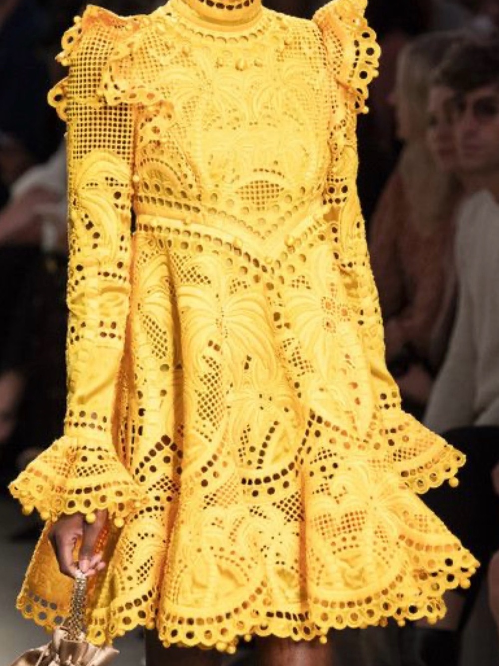 Zimmermann Yellow Brightside Palm Mini Dress